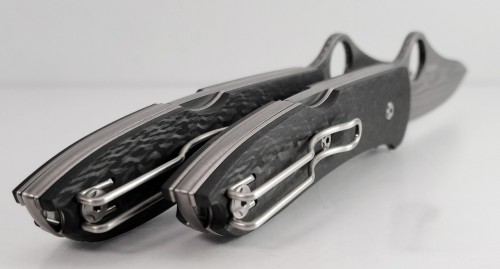 Spyderco Spyopera Carbon Damascus