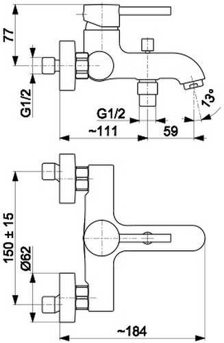 Armatura Moza 5034-010-00