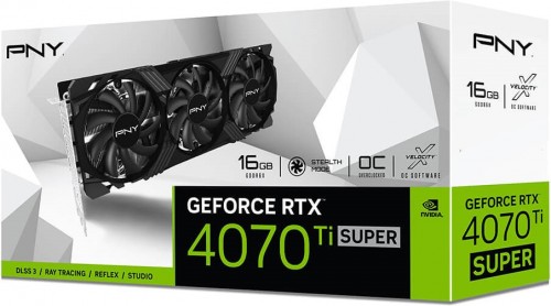 PNY GeForce RTX 4070 Ti SUPER 16GB OC LED TF VERTO