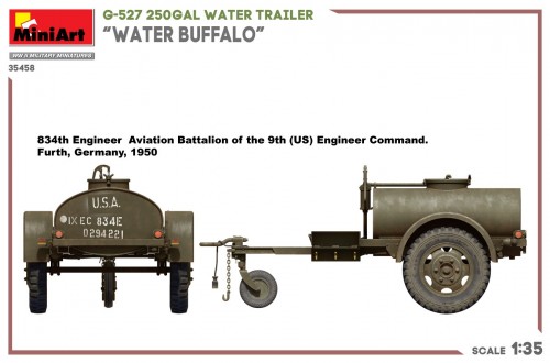 MiniArt G-527 250 Gal Water Trailer Water Buffalo (1:35)