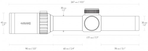 Hawke Vantage 30 WA 1-8x24 Circle Dot