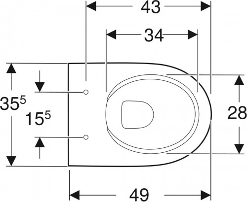 Geberit Selnova Compact 500.377.01.2