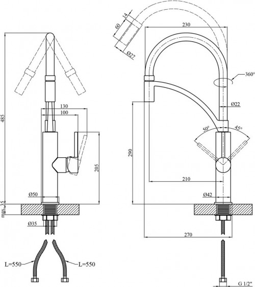 KRONER Ersel-C03900BLK CV033801