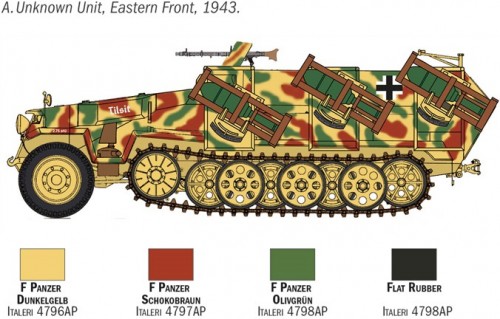 ITALERI Sd. Kfz. 251/1 Wurfrahmen Stuka zu Fuss (1:72)