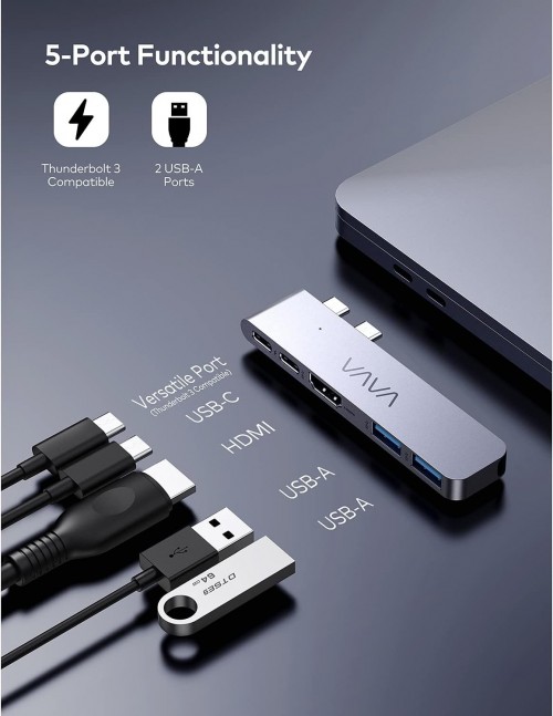 VAVA USB-C Hub 5-in-2