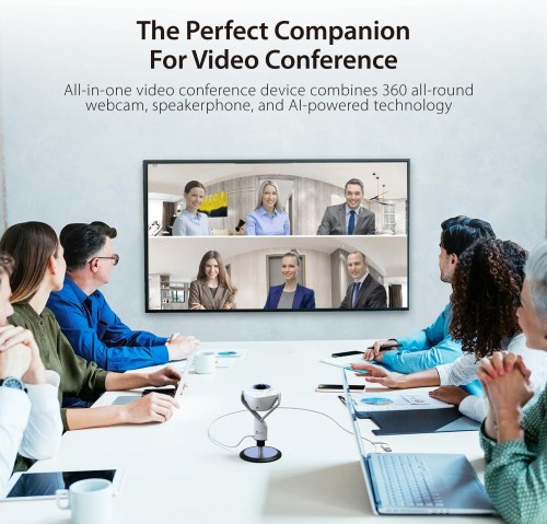 j5create 360° AI-Powered Webcam with Speakerphone
