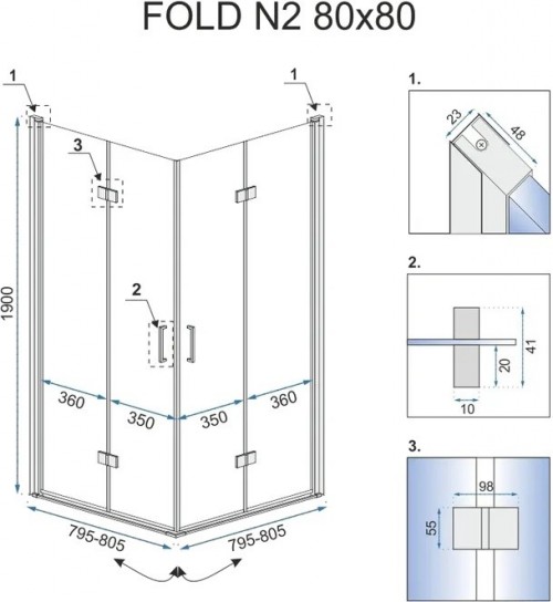 REA Fold N2 80x80 REA-K9990