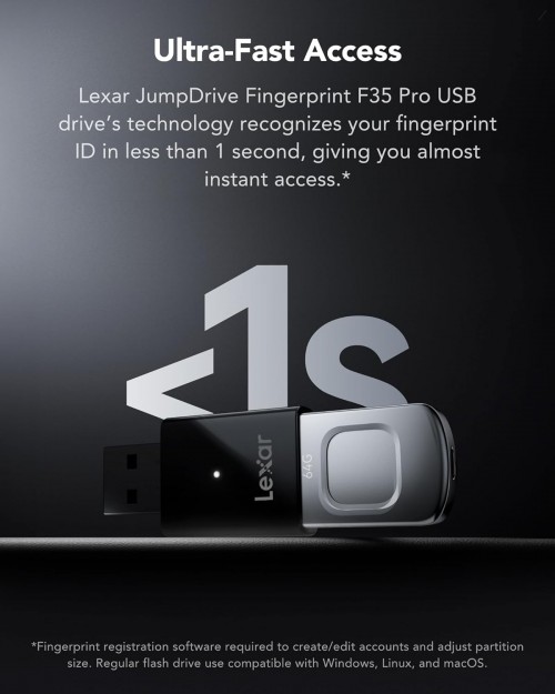 Lexar JumpDrive Fingerprint F35 Pro