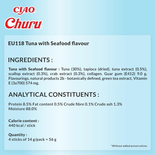 INABA Churu Tuna Recipe/Seafood 56 g