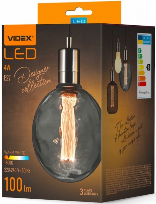 Videx Filament G125FC1980S 4W 1800K E27