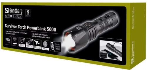 Sandberg Survivor Torch Powerbank 5000