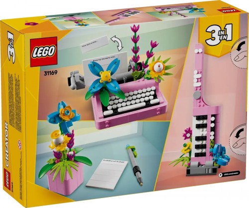 Lego Typewriter with Flowers 31169