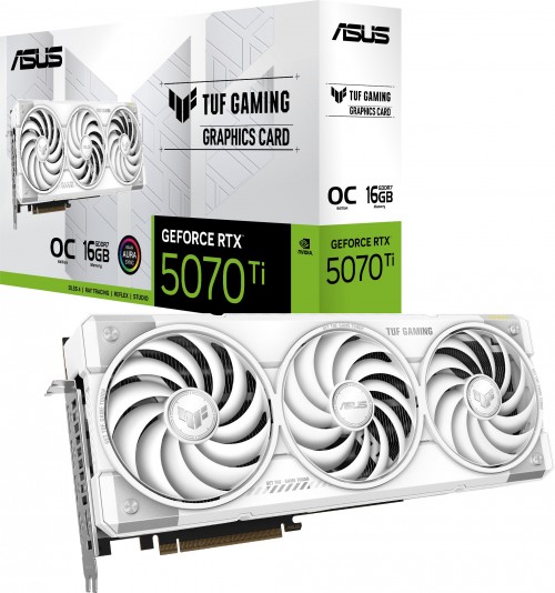 Asus GeForce RTX 5070 Ti TUF Gaming OC 16GB GDDR7 White