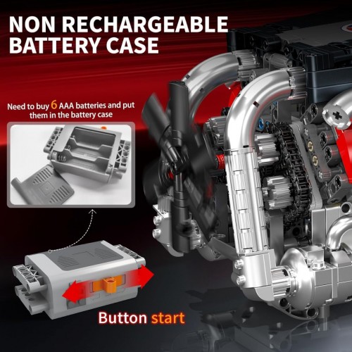 Mould King Car V8 Engine and Transmission 10203