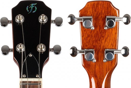 Flight Vanguard Solid Body Transparent Black Electric Ukulel