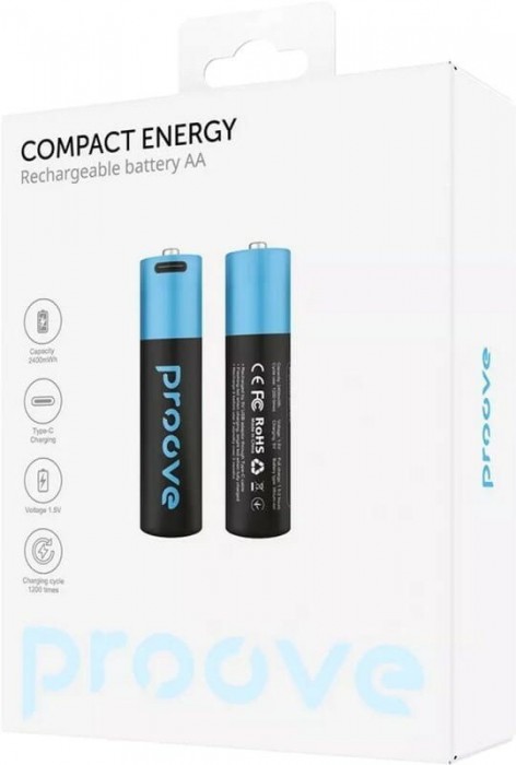Proove Compact Energy 2xAA 2400 mAh USB Type-C