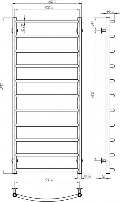 Deffi Classik E R P11 500x1200 C.DK.120.50.11.E.C.R.1