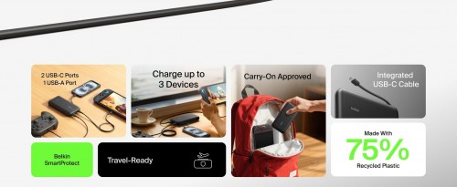 Belkin Gaming Power Bank 20K 30W with USB-C Cable