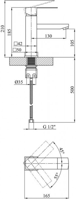 KRONER Edelstahl Kubus CVS30150