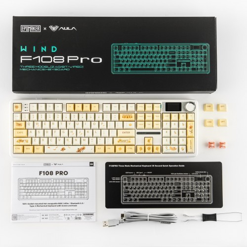 Aula F108 Pro Silent Cotton Candy Switch