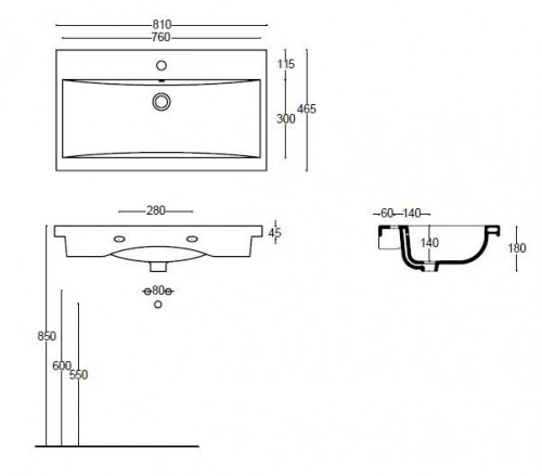 Чертеж с размерами