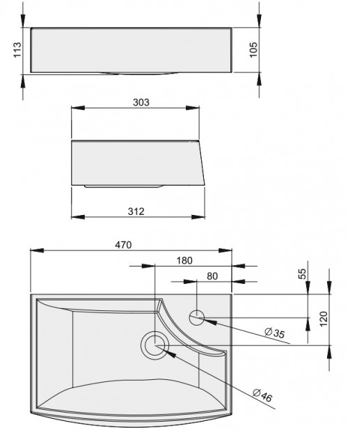 Чертеж с размерами