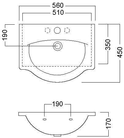 Чертеж с размерами