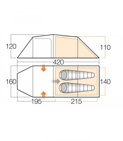 Палатка Vango Omega 250