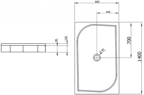 Radaway Paros D MBD8014-03-1