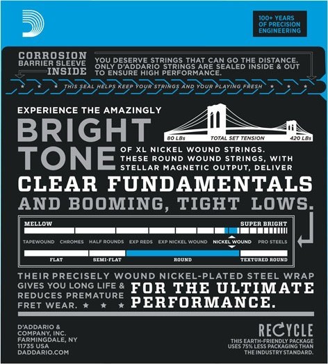 DAddario XL Nickel Wound Bass SL 45-100