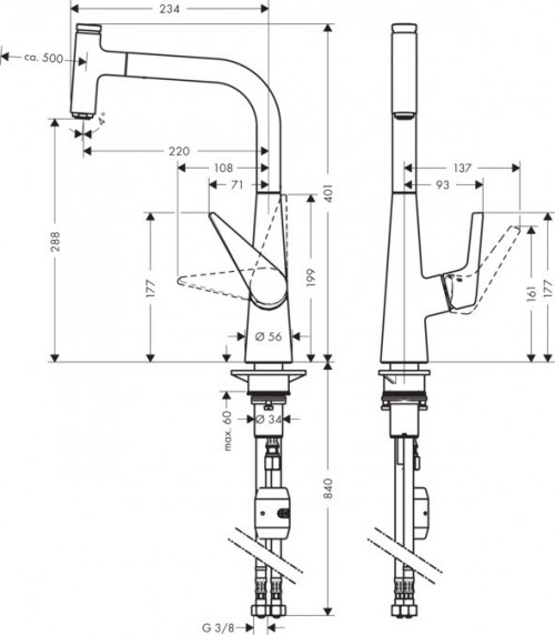 Hansgrohe Talis Select S 72821