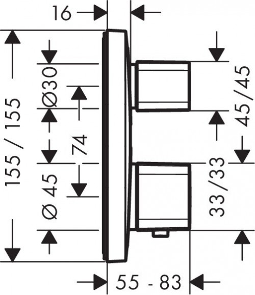 Hansgrohe Ecostat E 15708