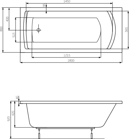 Roca Linea 180x80