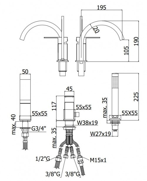 Paffoni Elle EL 040