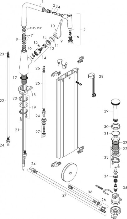 Hansgrohe Metris Select M71 73806000