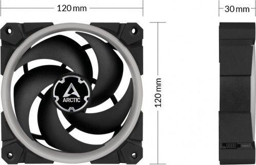 ARCTIC BioniX P120 A-RGB 3 Casefans + Controller