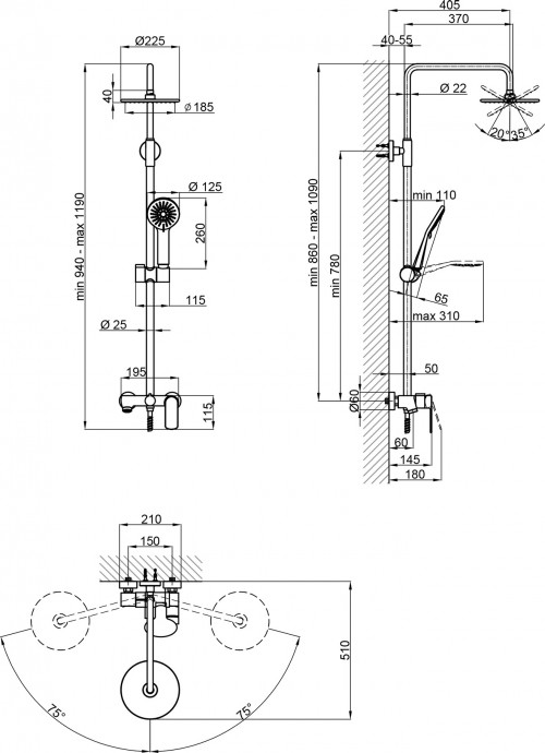 Q-tap Sloup 51103OC