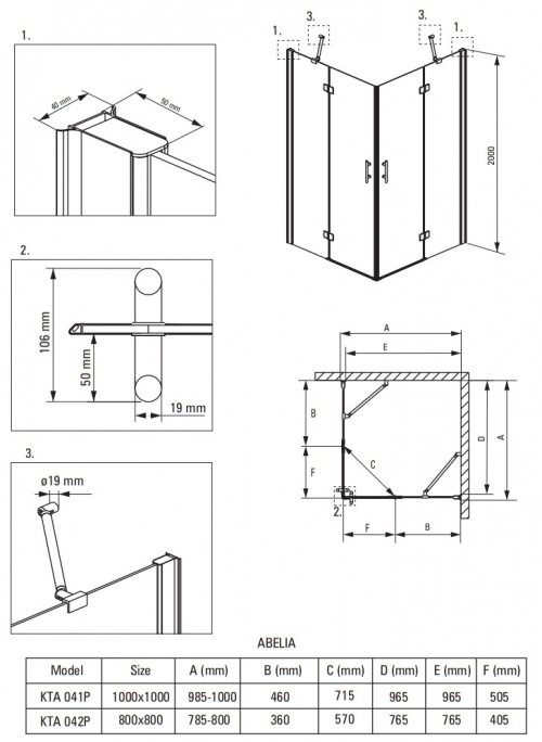 Deante Abelia KTA 042P