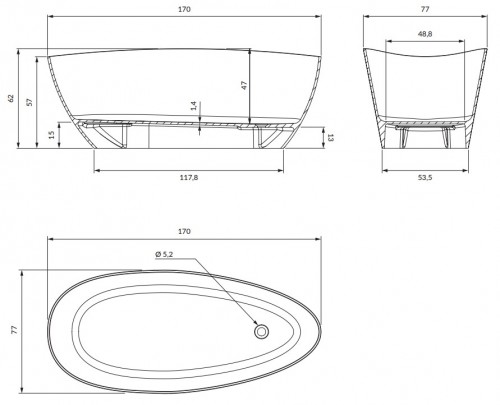 Omnires Barcelona M+ 170x77