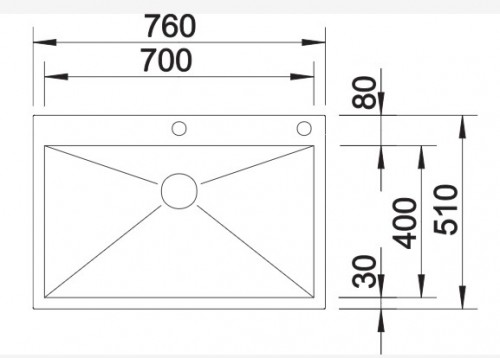 Blanco Zerox 700-IF/A 515641