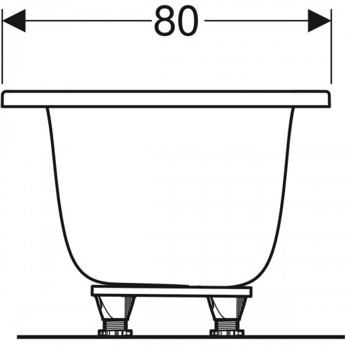 Geberit Tawa Slim rim Duo 180x80 554.124.01.1