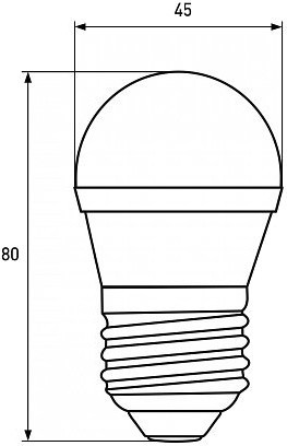 Eurolamp LED EKO G45 5W 3000K E27