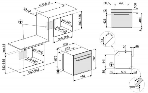 Smeg Linea SO6101S2B3