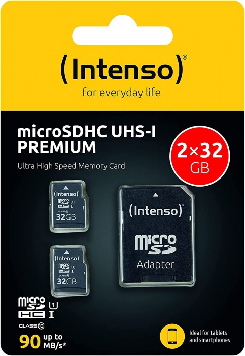 Intenso microSDHC Card UHS-I Premium 2x32Gb