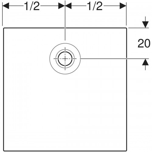 Geberit Nemea 90x90 550.591.00.1