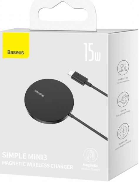 BASEUS Simple Mini3 Magnetic Wireless Charger 15W