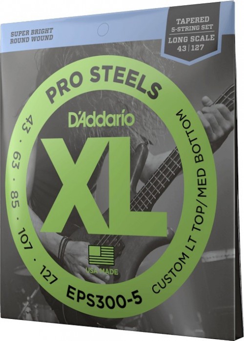 DAddario XL ProSteels Bass 5-String 43-127