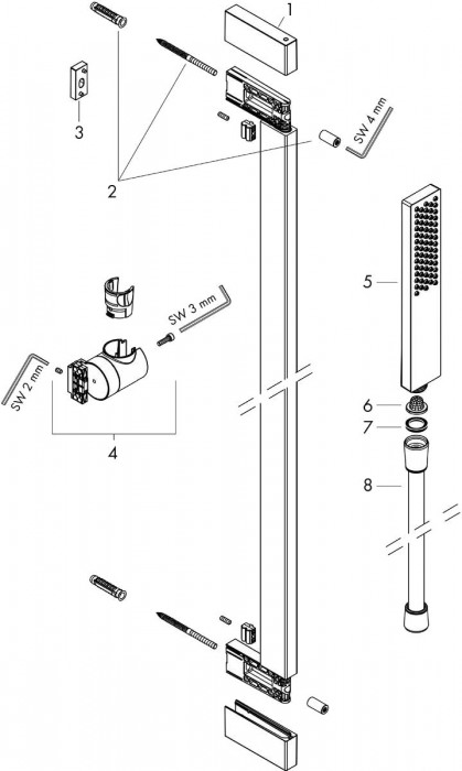 Hansgrohe Pulsify E 100 EcoSmart 24370000