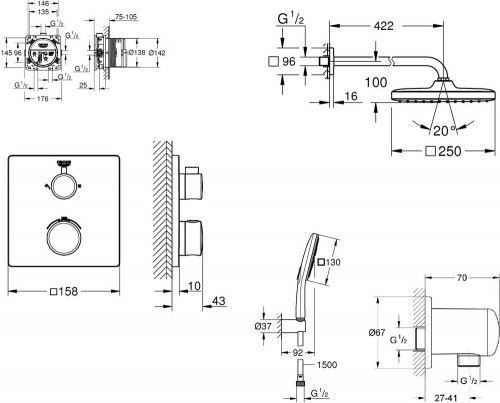 Grohe Grohtherm Cube UA26415SC7