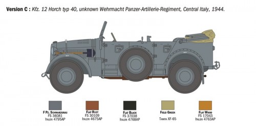 ITALERI Kfz 12 Horch 901 typ 40 Fruhen Ausf (1:35)